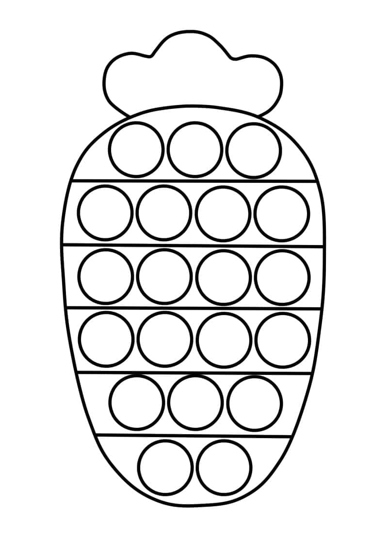 Free printable Pop It coloring page #200837 from Toys and Games collection