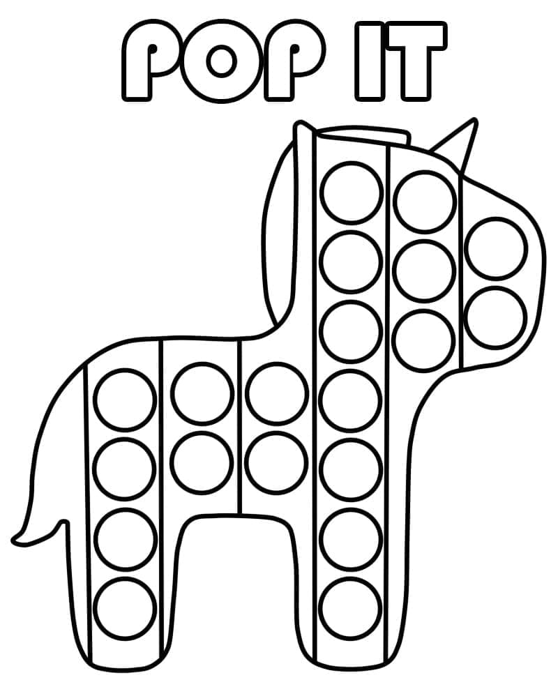 Free printable Pop It coloring page #200855 from Toys and Games collection