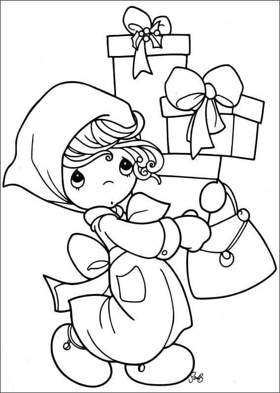 Free printable Precious Moments coloring page #213252 from Toys and Games collection