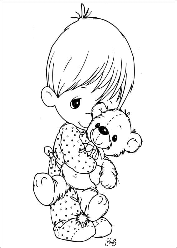 Free printable Precious Moments coloring page #213257 from Toys and Games collection