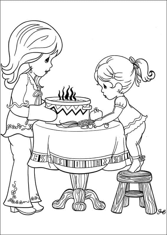 Free printable Precious Moments coloring page #213265 from Toys and Games collection