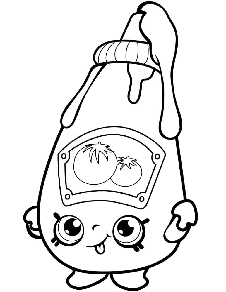 Free printable Shopkins coloring page #195826 from Toys and Games collection