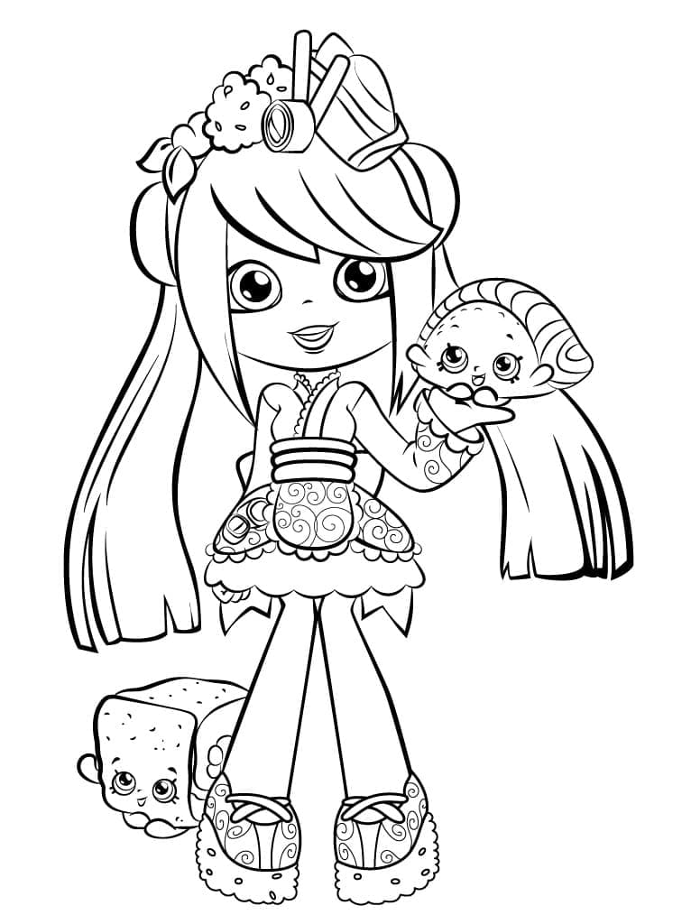Free printable Shoppies Dolls coloring page #199248 from Toys and Games collection Free printable Shoppies Dolls coloring page #199248 from Toys and Games collection