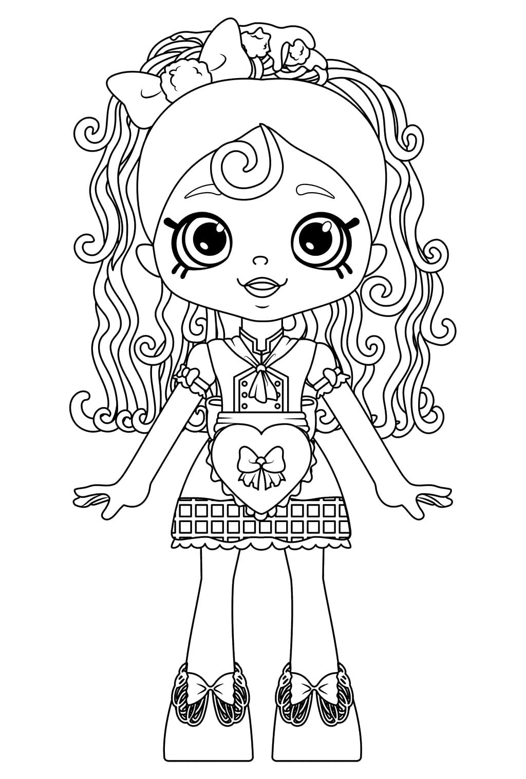 Free printable Shoppies Dolls coloring page #199263 from Toys and Games collection