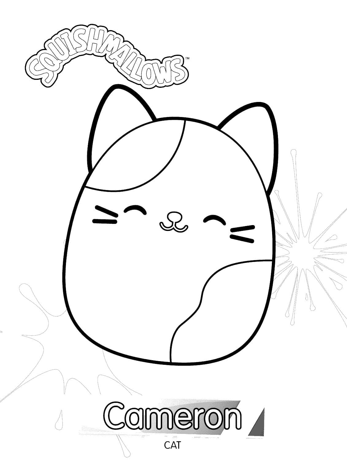 Free printable Squishmallows coloring page #219257 from Toys and Games collection