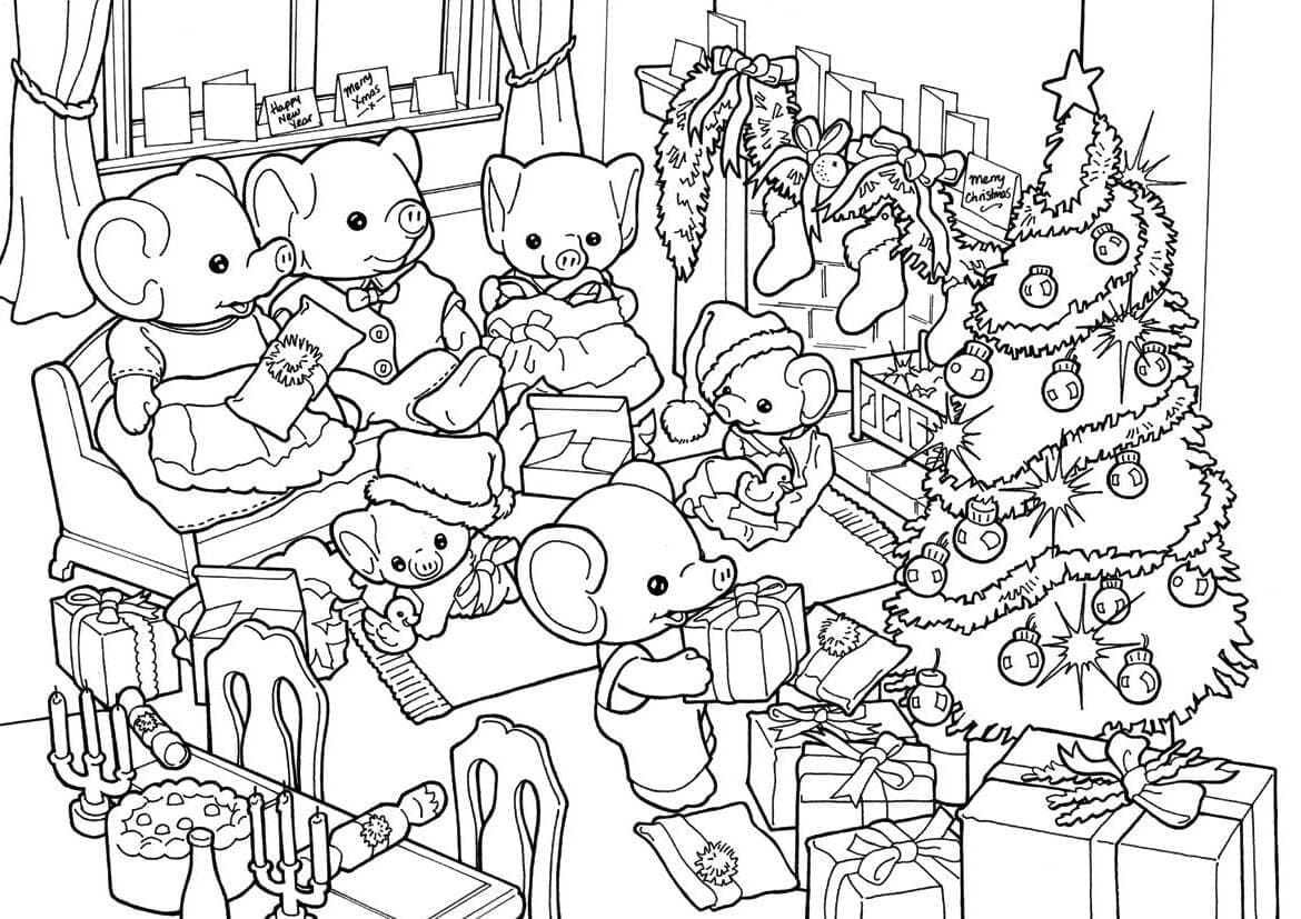 Free printable Sylvanian Families coloring page #185832 from Toys and Games collection