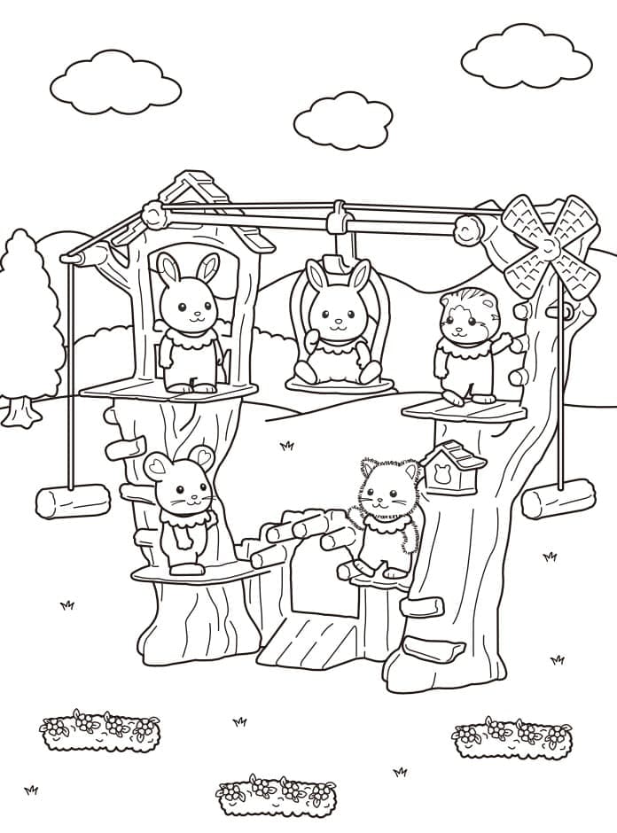 Free printable Sylvanian Families coloring page #185839 from Toys and Games collection