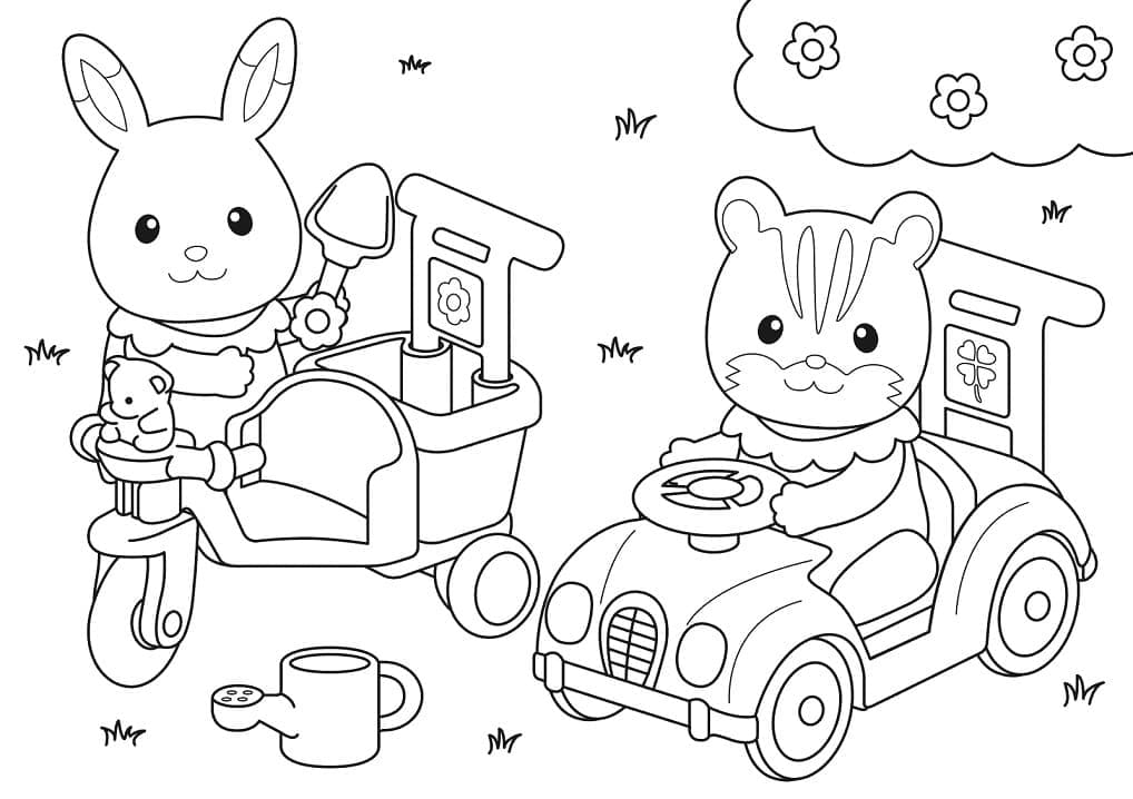 Free printable Sylvanian Families coloring page #185847 from Toys and Games collection