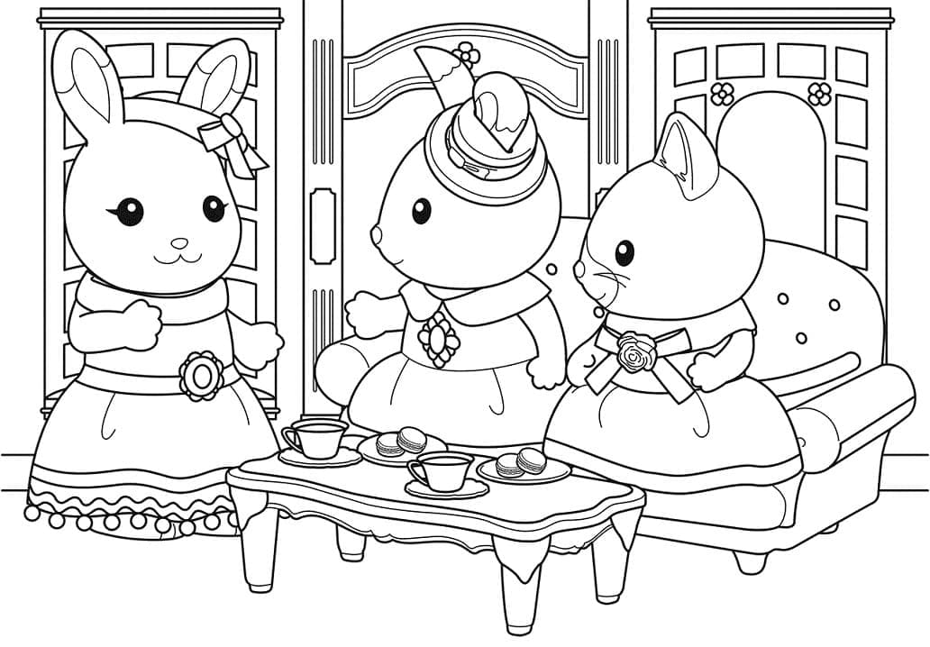 Free printable Sylvanian Families coloring page #185848 from Toys and Games collection