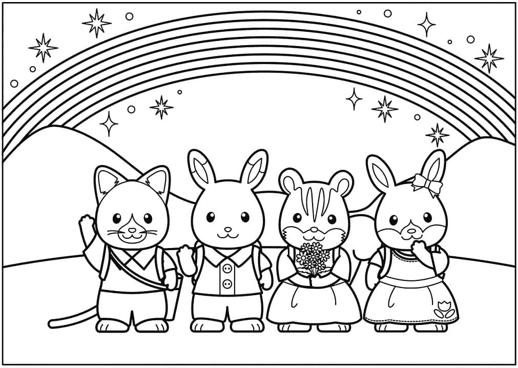 Free printable Sylvanian Families coloring page #185849 from Toys and Games collection