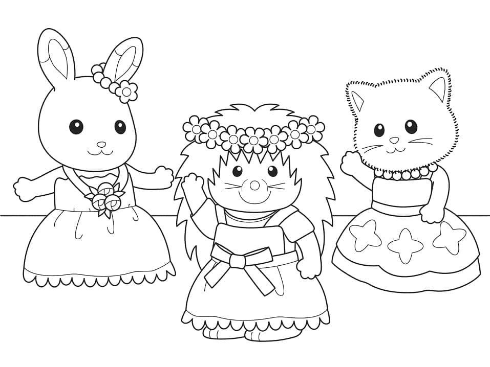 Free printable Sylvanian Families coloring page #185851 from Toys and Games collection