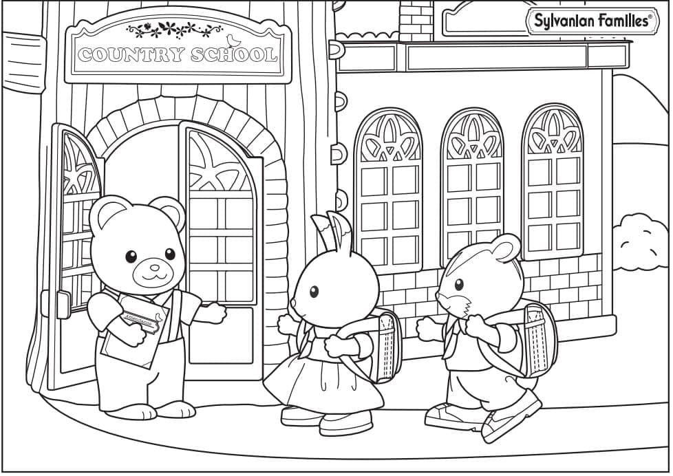Free printable Sylvanian Families coloring page #185860 from Toys and Games collection