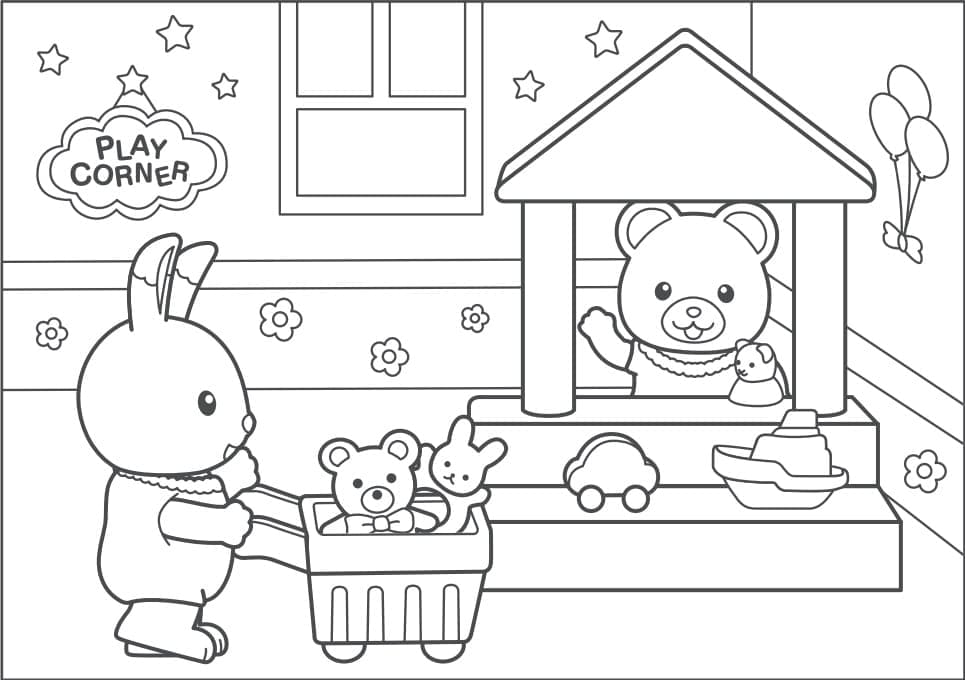 Free printable Sylvanian Families coloring page #185861 from Toys and Games collection