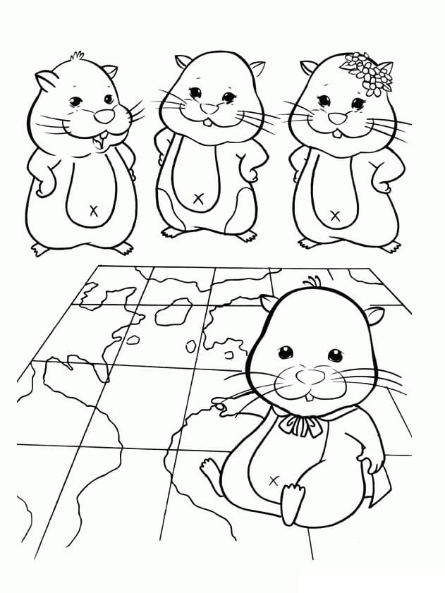 Free printable Zhu Zhu Pets coloring page #209123 from Toys and Games collection