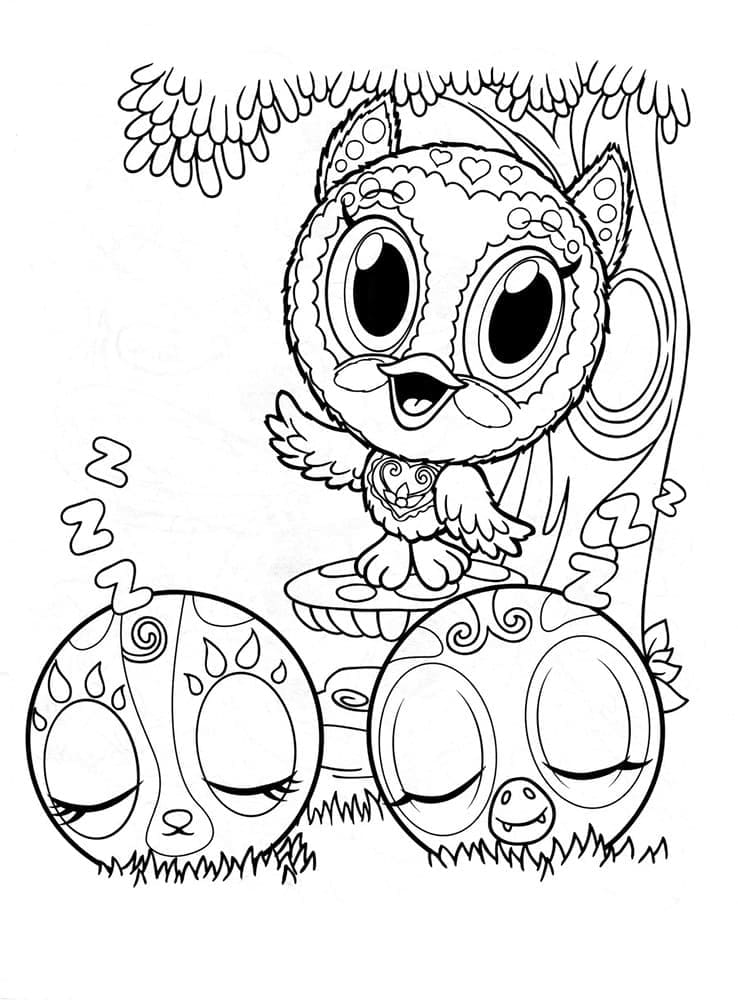 Free printable Zoobles coloring page #203676 from Toys and Games collection