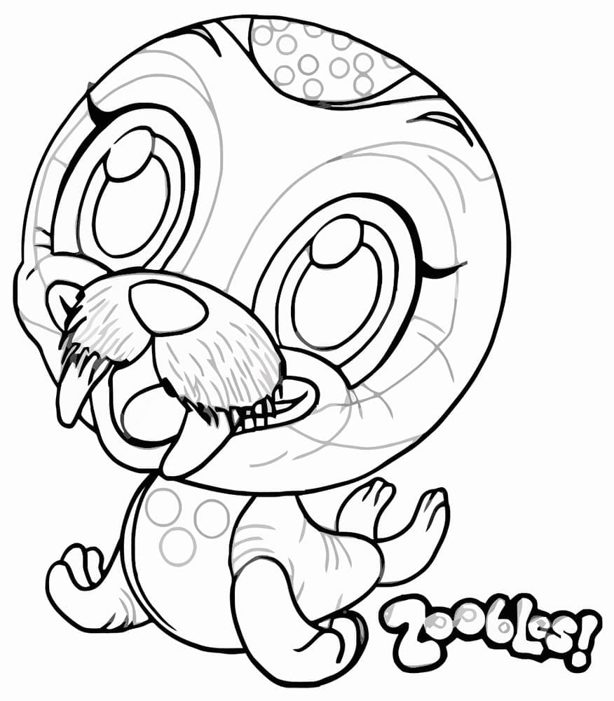 Free printable Zoobles coloring page #203697 from Toys and Games collection