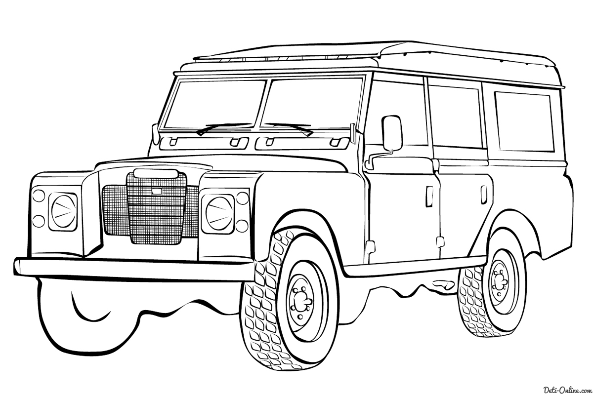 Coloring page: 4X4 (Transportation) #145919 - Free Printable Coloring Pages