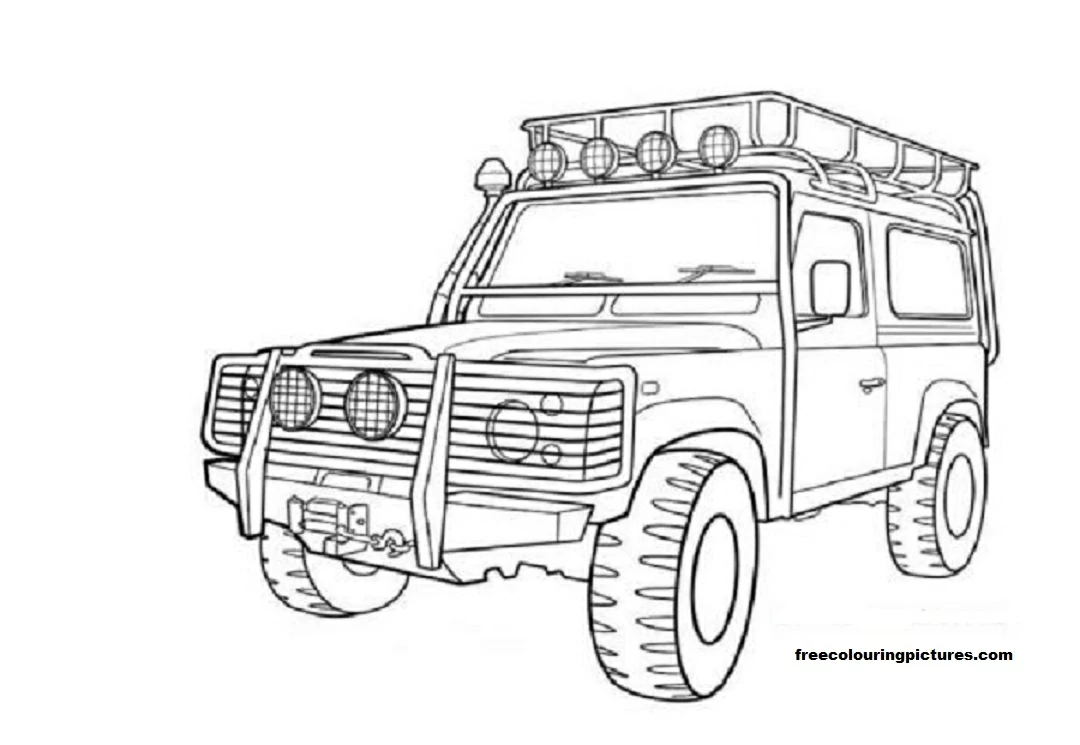 Free printable 4x4 Vehicles coloring page #145971 from Transportation collection Free printable 4x4 Vehicles coloring page #145971 from Transportation collection
