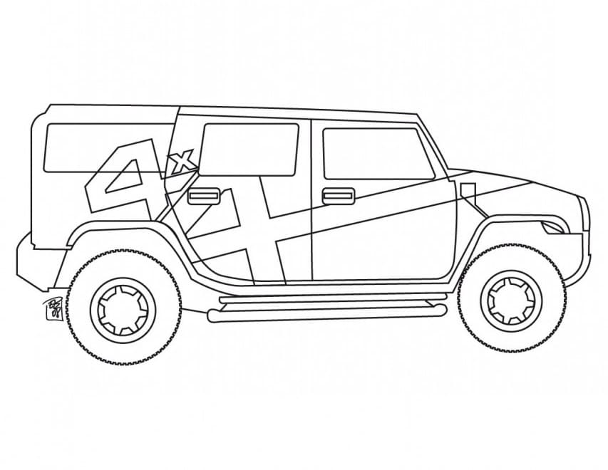 Free printable 4x4 Vehicles coloring page #180998 from Transportation collection