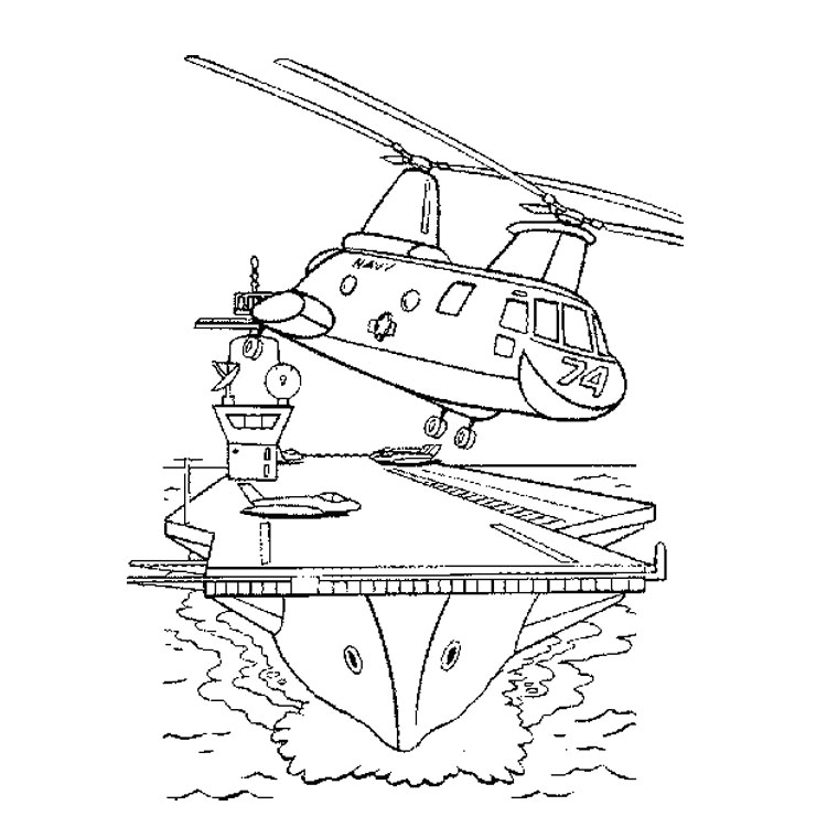 Coloring page: Aircraft carrier (Transportation) #137868 - Free Printable Coloring Pages