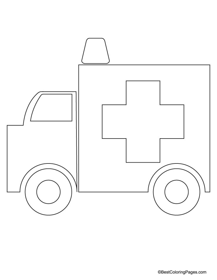 Coloring page: Ambulance (Transportation) #136754 - Free Printable Coloring Pages