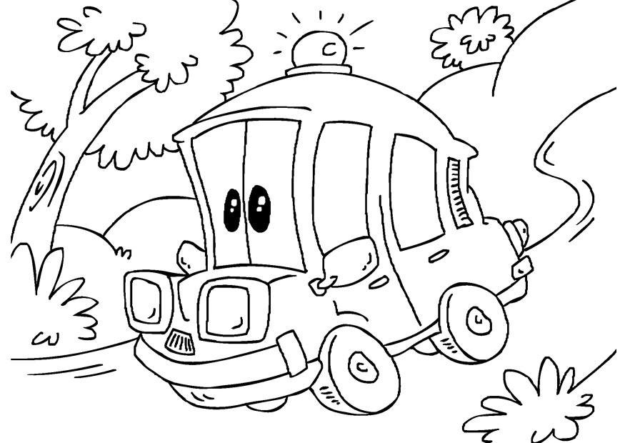 Coloring page: Ambulance (Transportation) #136759 - Free Printable Coloring Pages