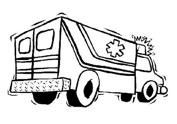 Coloring page: Ambulance (Transportation) #136768 - Free Printable Coloring Pages