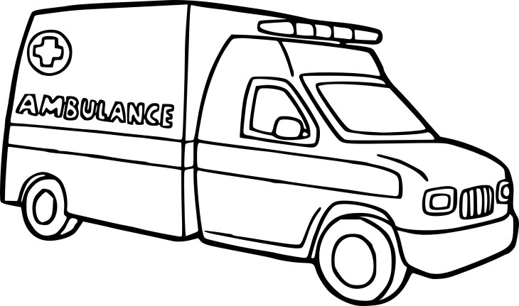 Coloring page: Ambulance (Transportation) #136775 - Free Printable Coloring Pages