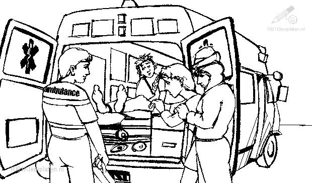 Coloring page: Ambulance (Transportation) #136778 - Free Printable Coloring Pages