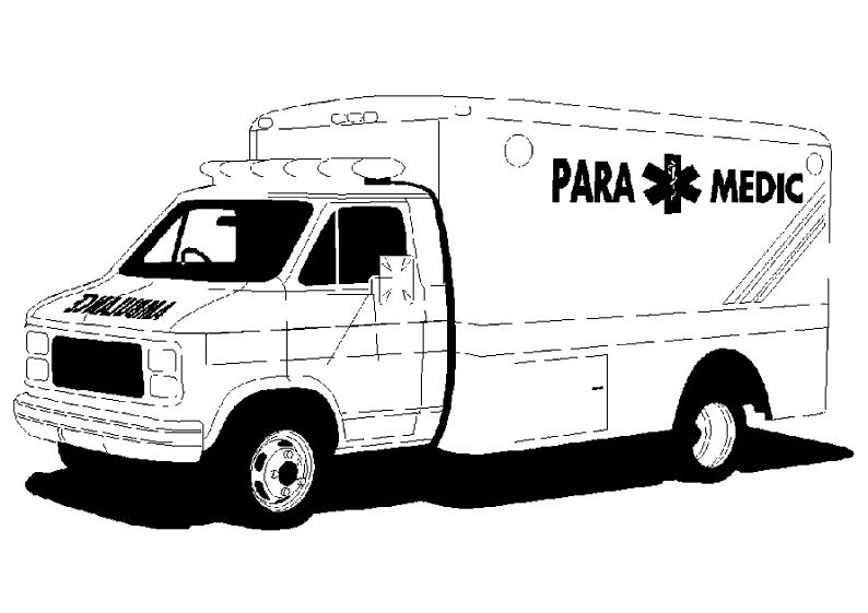Coloring page: Ambulance (Transportation) #136781 - Free Printable Coloring Pages