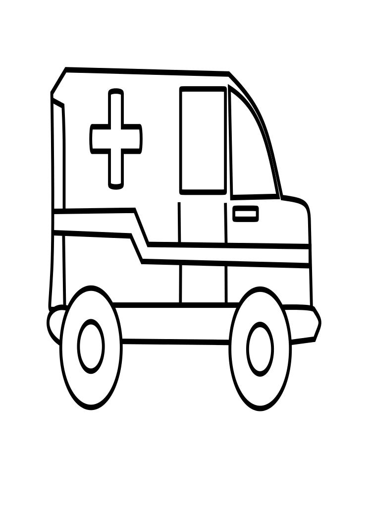 Coloring page: Ambulance (Transportation) #136782 - Free Printable Coloring Pages