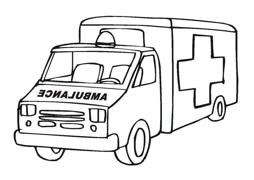 Coloring page: Ambulance (Transportation) #136783 - Free Printable Coloring Pages