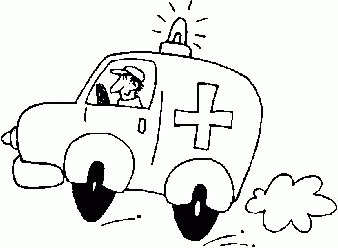Coloring page: Ambulance (Transportation) #136784 - Free Printable Coloring Pages