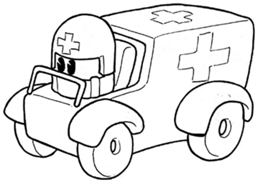 Coloring page: Ambulance (Transportation) #136785 - Free Printable Coloring Pages
