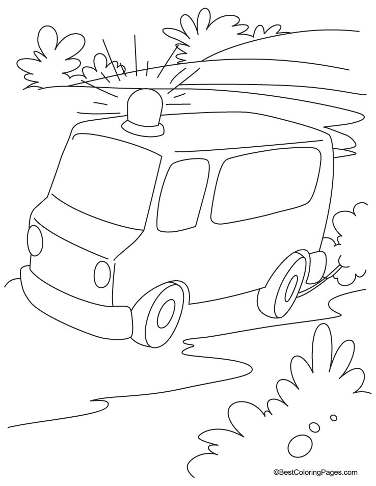 Coloring page: Ambulance (Transportation) #136823 - Free Printable Coloring Pages