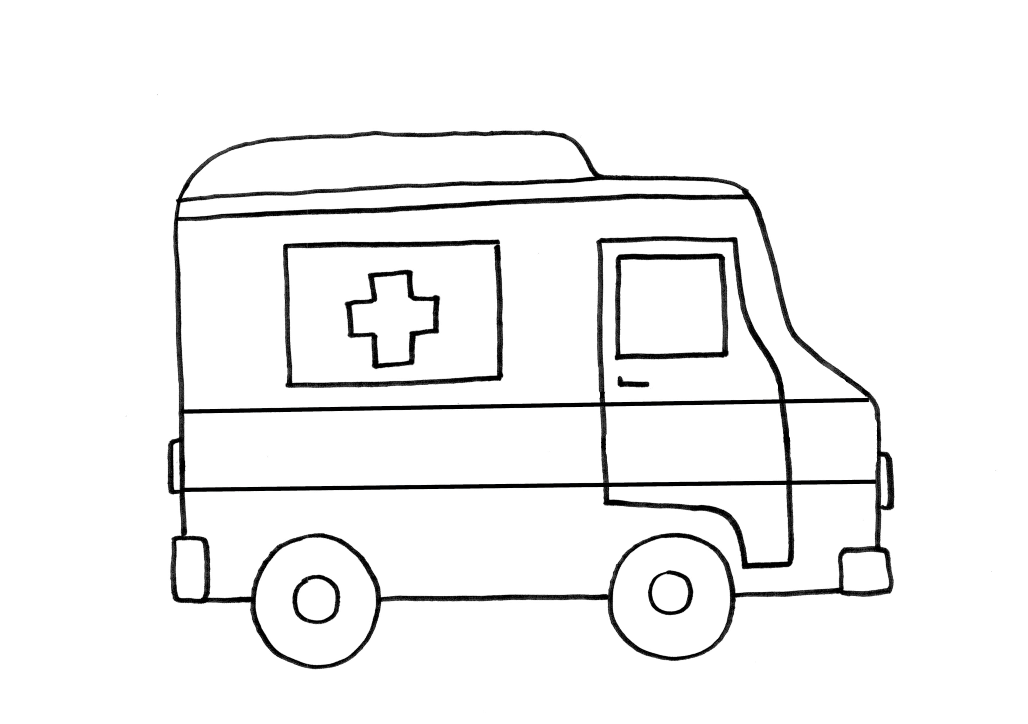 Coloring page: Ambulance (Transportation) #136833 - Free Printable Coloring Pages