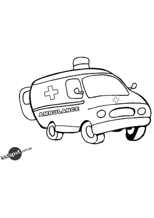 Coloring page: Ambulance (Transportation) #136853 - Free Printable Coloring Pages