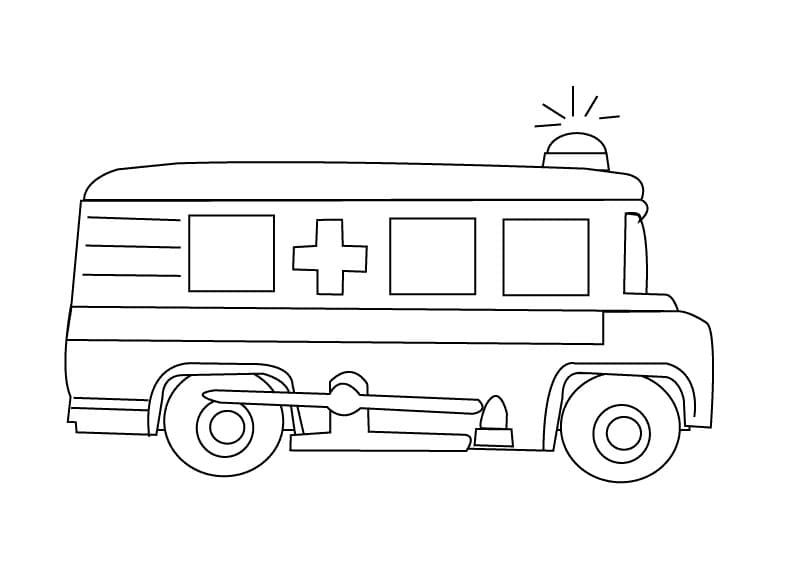 Free printable Ambulance coloring page #184117 from Transportation collection