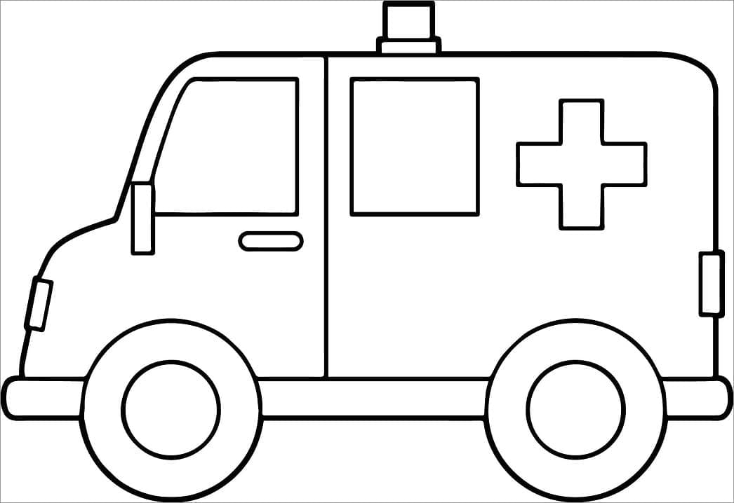 Free printable Ambulance coloring page #184128 from Transportation collection