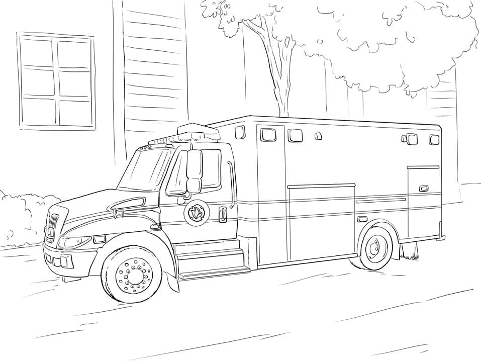 Free printable Ambulance coloring page #184140 from Transportation collection