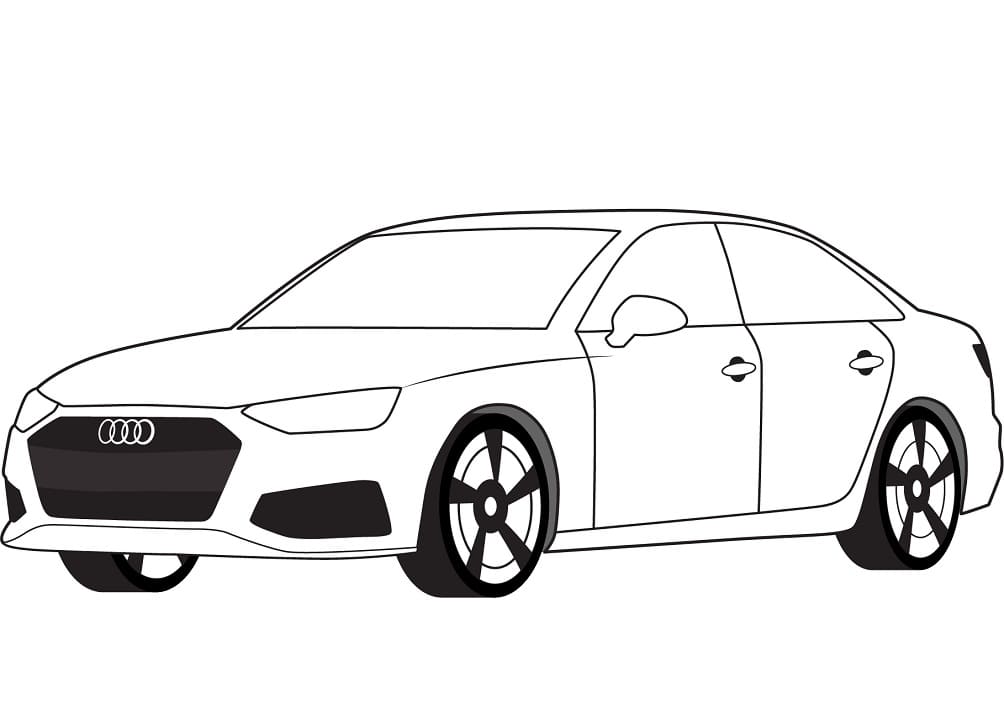 Free printable Audi coloring page #174802 from Transportation collection