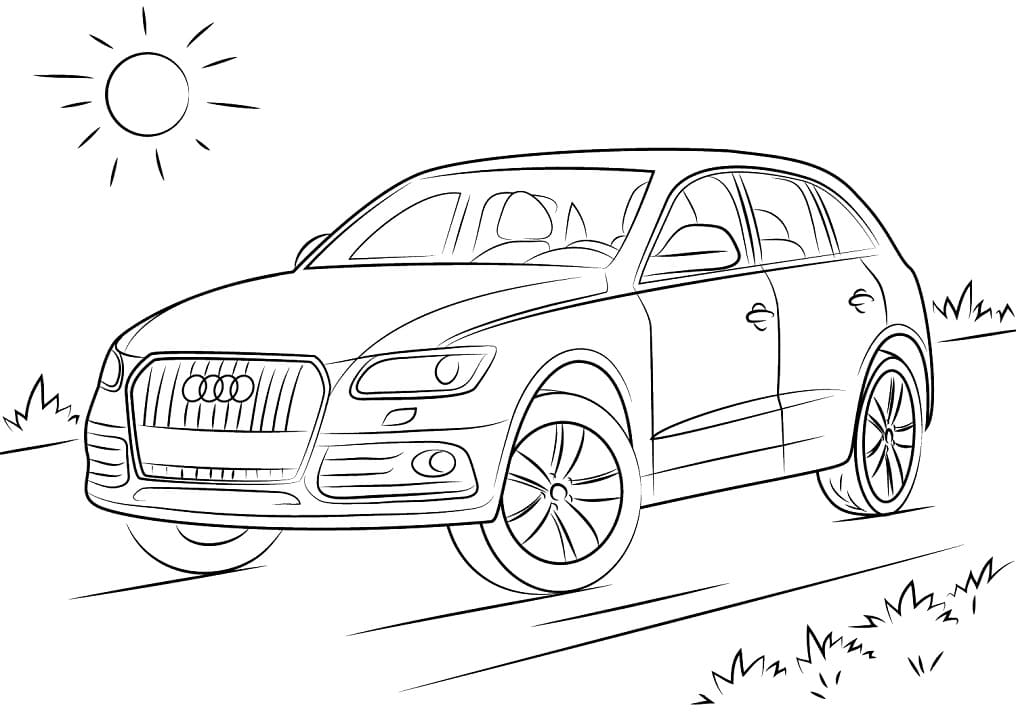 Free printable Audi coloring page #174803 from Transportation collection Free printable Audi coloring page #174803 from Transportation collection