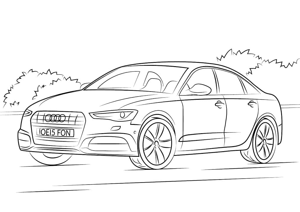 Free printable Audi coloring page #174812 from Transportation collection