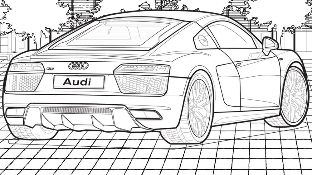 Free printable Audi coloring page #174817 from Transportation collection