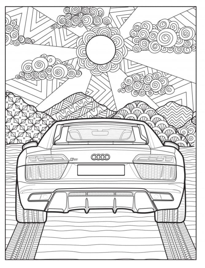 Free printable Audi coloring page #174821 from Transportation collection