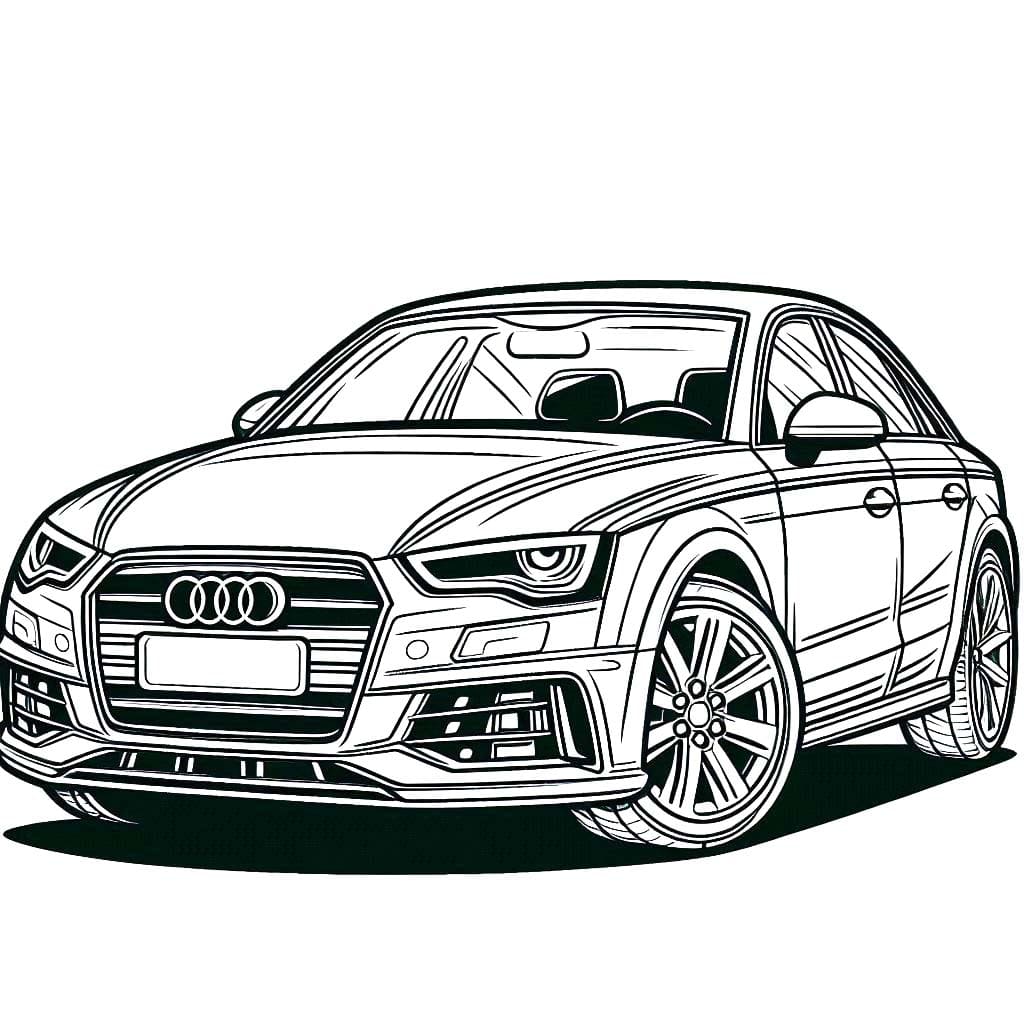 Free printable Audi coloring page #218586 from Transportation collection Free printable Audi coloring page #218586 from Transportation collection