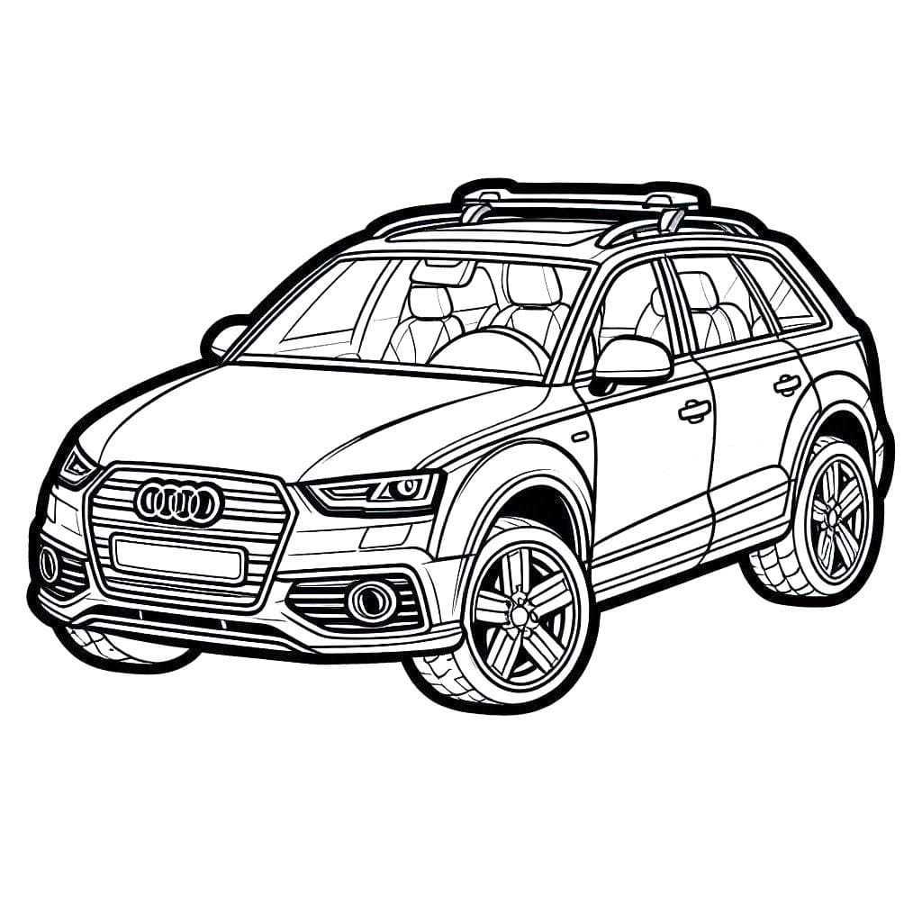 Free printable Audi coloring page #218594 from Transportation collection