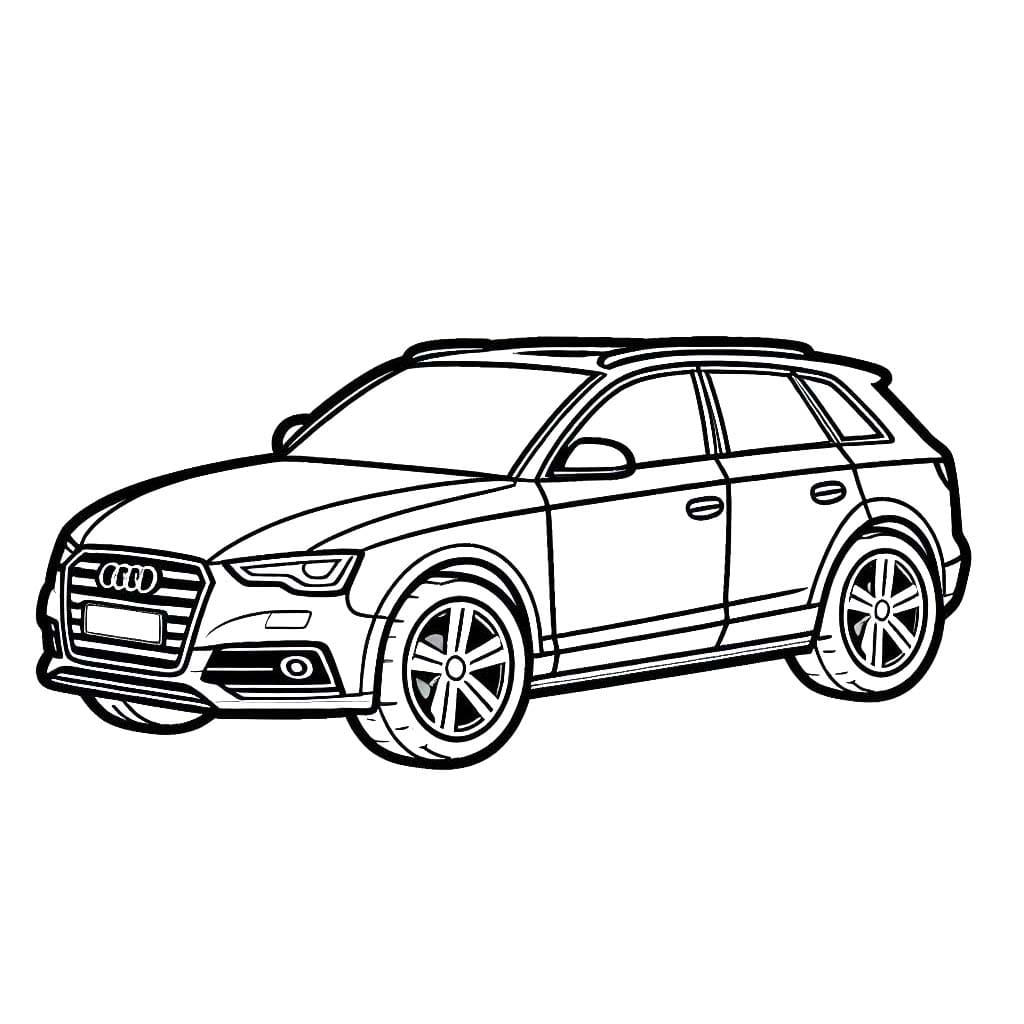 Free printable Audi coloring page #218595 from Transportation collection