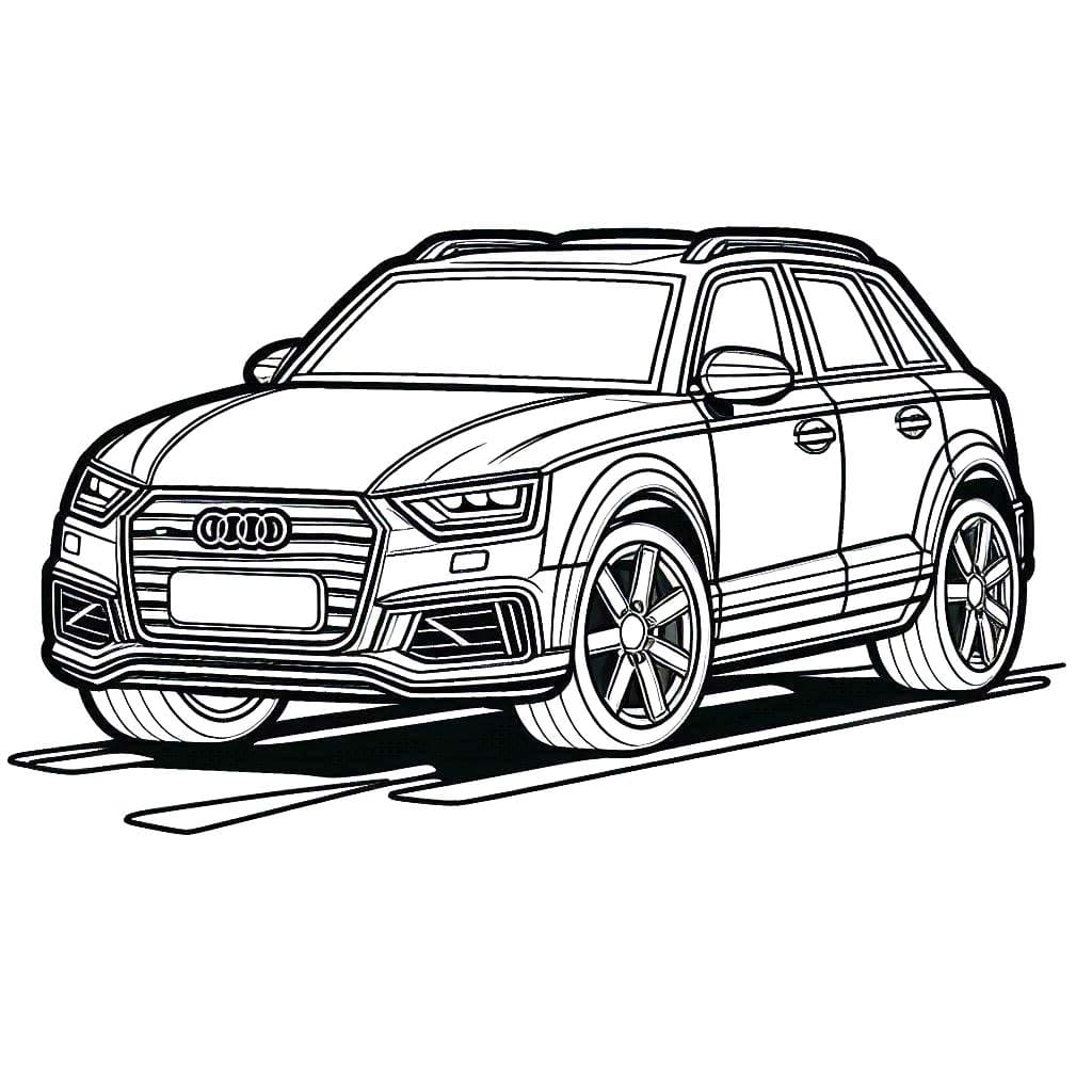 Free printable Audi coloring page #218596 from Transportation collection