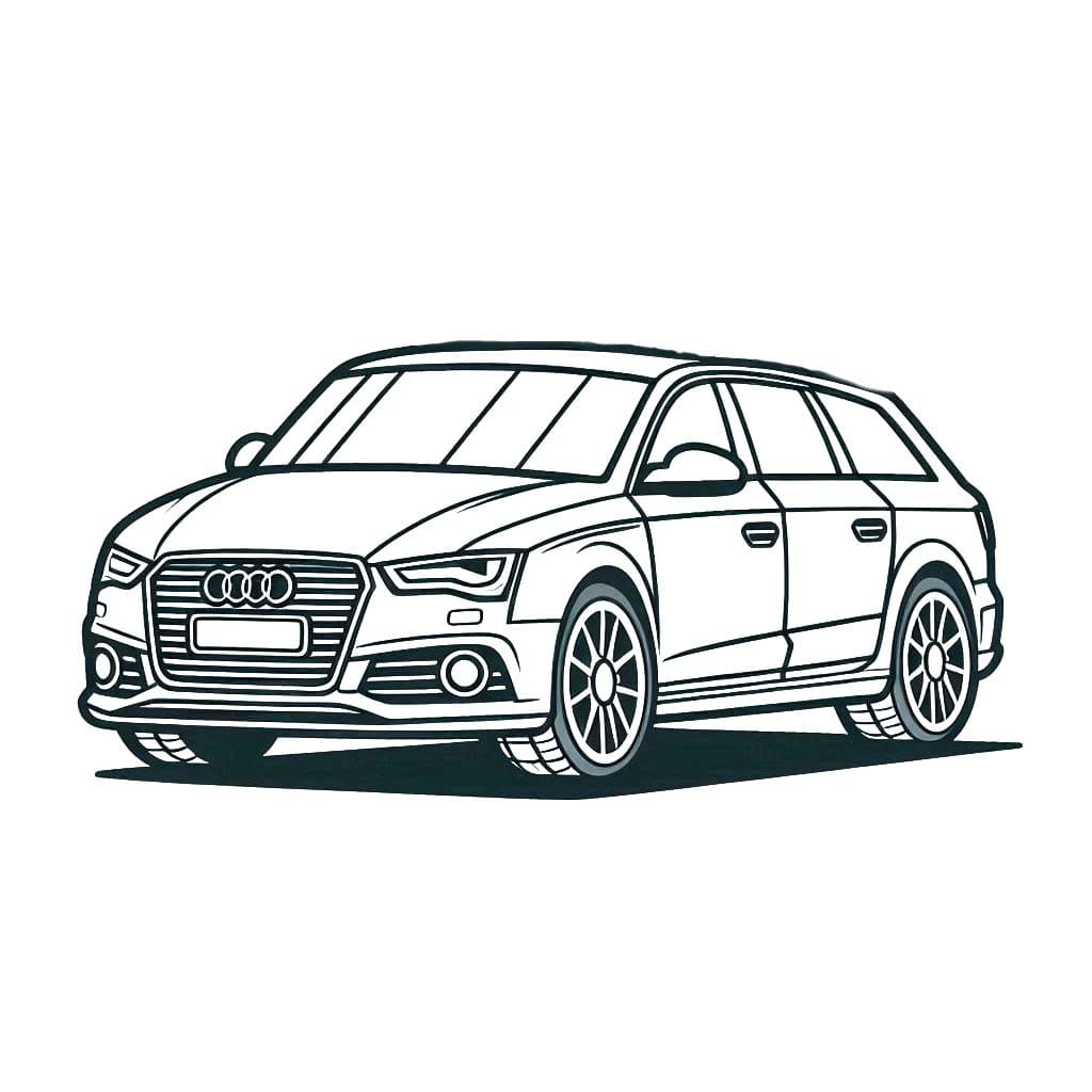 Free printable Audi coloring page #218597 from Transportation collection